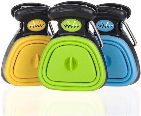 

dog travel & outdoors pet foldable pooper scooper poop scoop clean pick up cleaner with waste decomposable bag