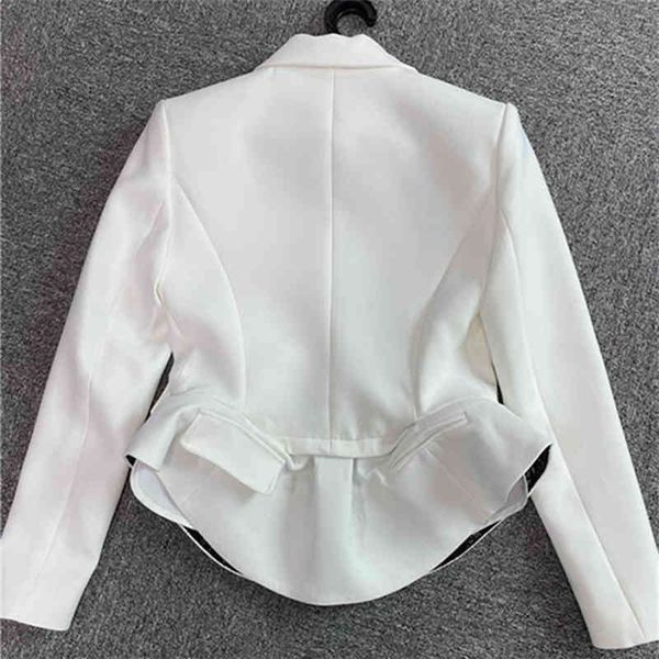 

suits casual black blazer for women notched collar long sleeve loose blazers female spring fashion clothing 2021 tide, White;black