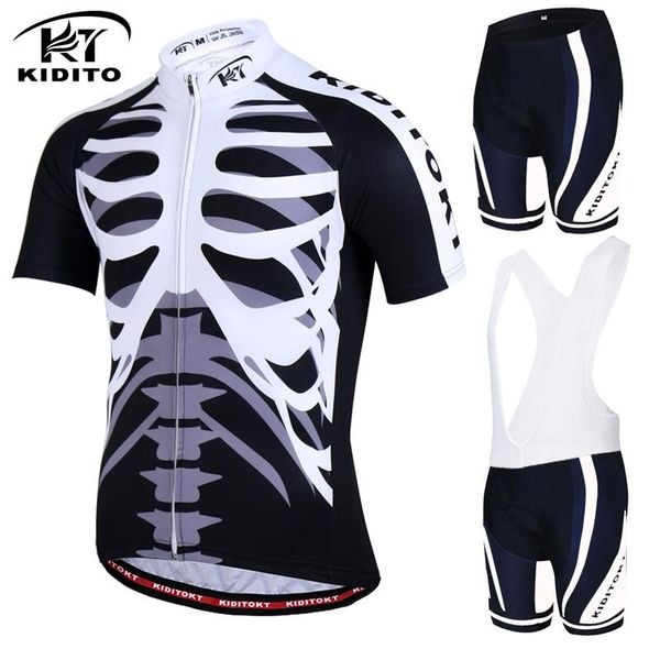 

100% polyester cycling jersey set summer racing bicycle clothing suit quick dry mountain bike sportwears sets, Black;blue
