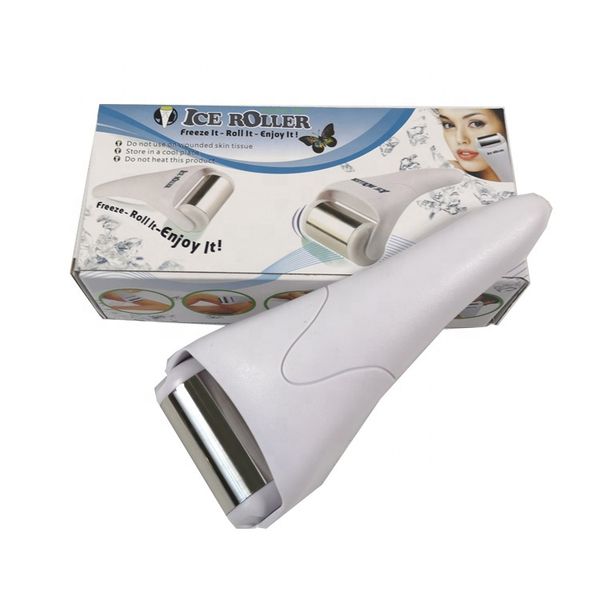 

handheld stainless steel face skin tightening ice roller for wrinkle removal