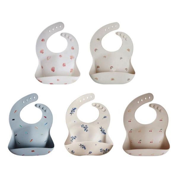 

bibs & burp cloths cute silicone baby bib bpa children kids toddler waterproof long sleeve art smock feeding apron fit 1-6 year
