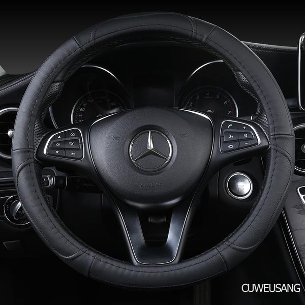 

steering wheel covers cuweusang carbon fiber leather car cover for renaults duster megane 2 3 koleos logan sandero scenic
