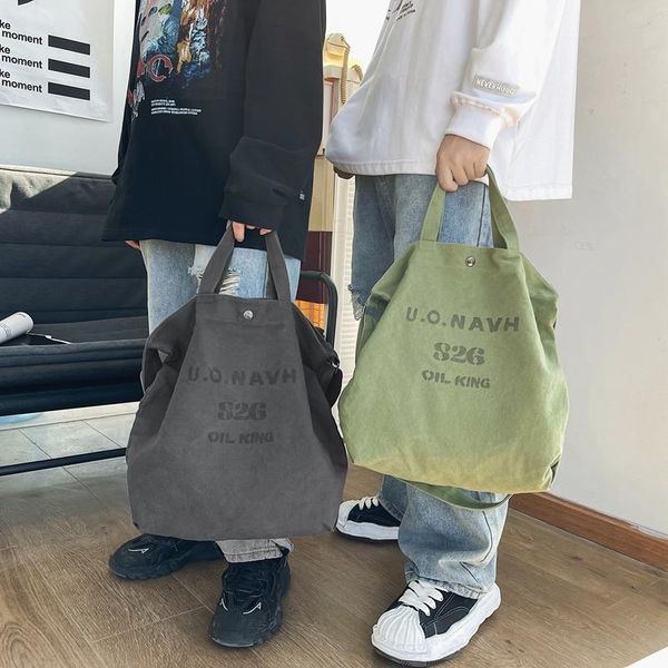 

evening bags men's and women's couples travel letter print canvas shopping tote bag female shoulder crossbody lady handbag purse