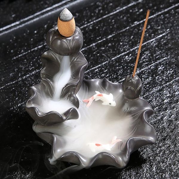

fragrance lamps creative ceramic furnishings back censer home decor stick incense burners household teahouse miniatures
