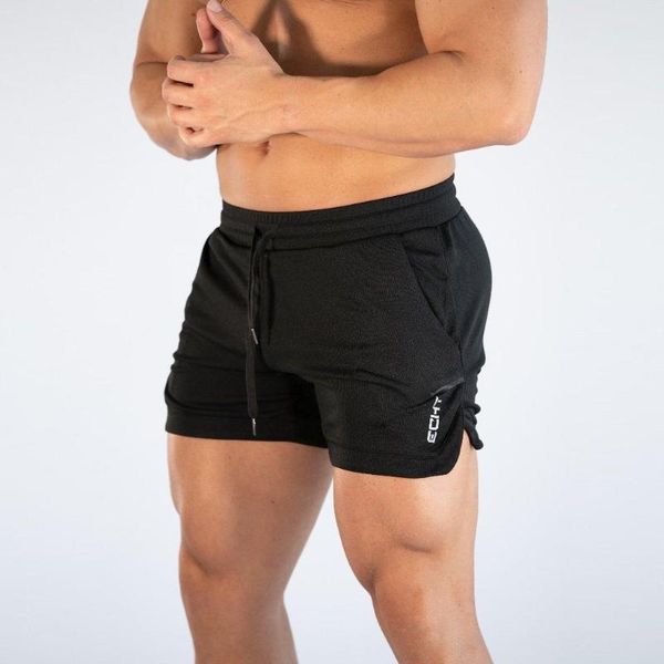

muscle bosch 2021 sports shorts men fitness pants slim casual running fast dry breathable training men's, White;black