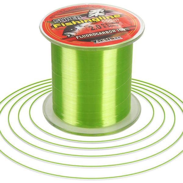 

braid line 500m nylon fishing carp wire fluorocarbon leader accessories green