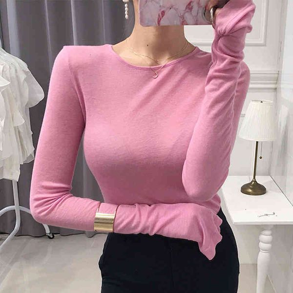 

arrival mode basic bouncy occasional sweet fine temperament elasticity comfortable t-shirt beautiful, White
