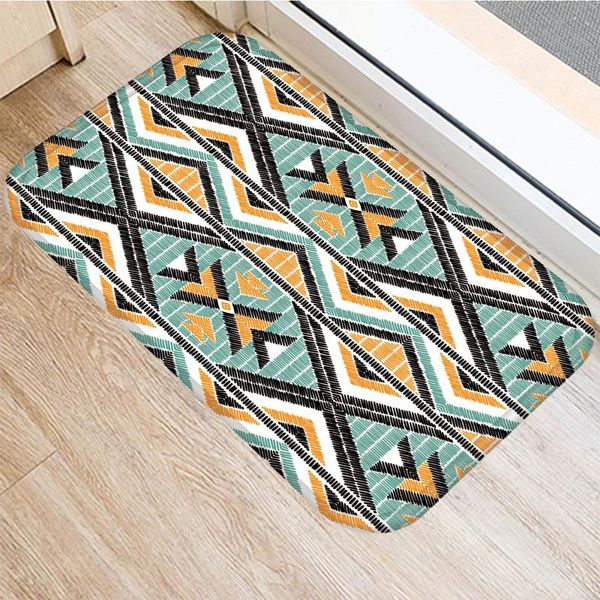 

carpets striped geometric non-slip bedroom decorative carpet kitchen floor living room mat bathroom door 40x60cm.