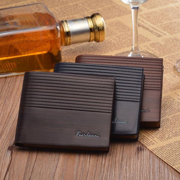 

wallets man embossing wallet pocket clutch bifold purse multi-function short card bag folding money clip slim pull out, Red;black