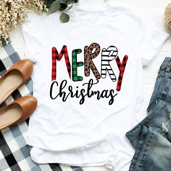 

men leopard letter plaid mens deer printing merry christmas 90s clothes ladies graphic printed tee female shirt, White;black
