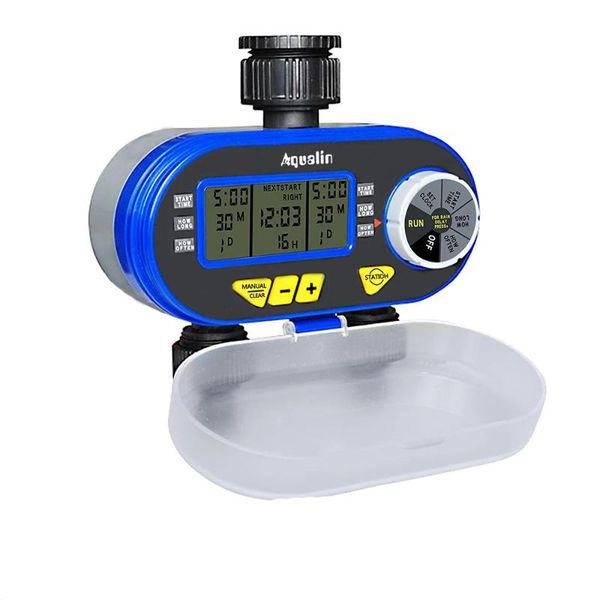 

watering equipments arrival two outlet garden digital electronic water timer solenoid valve irrigation controller for garden,yard#21060