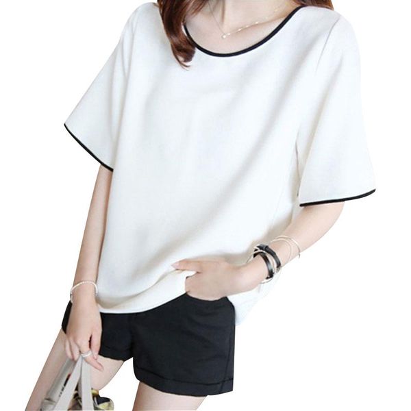 

women clothing summer black and white stripes t shirt o neck cotton casual tee slim short sleeve clothes women's t-shirt