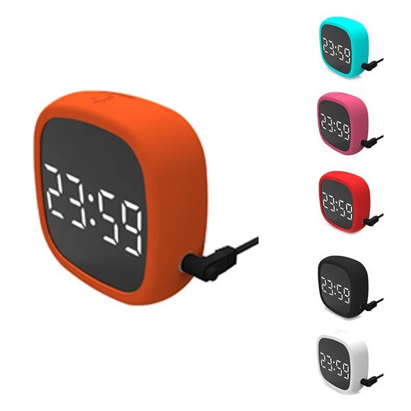 

other clocks & accessories led alarm clocks, silicone electronic table clock desk digital wake for offices bedrooms living