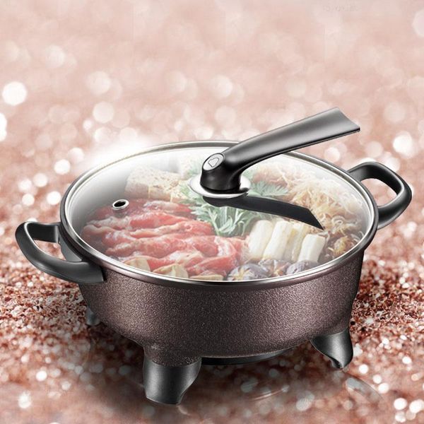 

electric pot mini household multi-function cooking rice wok plug integrated 1300w skillets