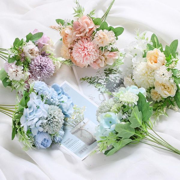 

living room home decoration simulation 5 persian roses suitable for wedding diy flowers decorative & wreaths