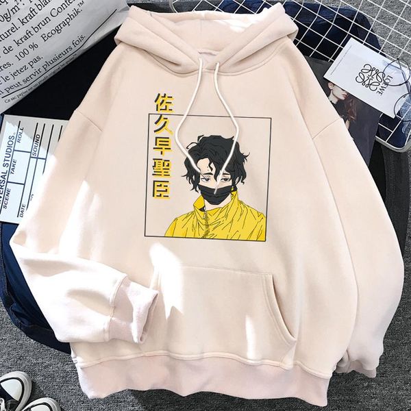 

men's hoodies & sweatshirts japanese anime haikyuu men funny karasuno high graphic streetwear winter warm fashion male, Black