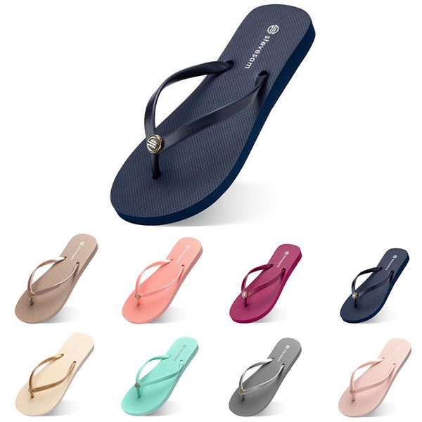 

designer 2023 slippers flip flops beach l indoor slipper triple black pink white lemon green grey navy womens shoes forty one