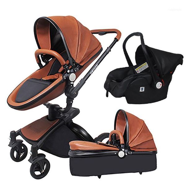 

fast ship 4 in 1 baby stroller european luxury high landscape with bags gift set1