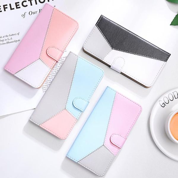 

mixed colors leather flip case for galaxy note 10 pro s7 s8 s9 s10 plus a10 a20 a30 a40 a50 a50s a70 wallet phone cell cases