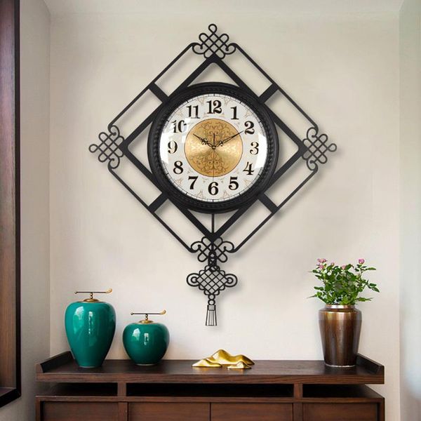 

retro fashion wall clock european style art metal large mute quartz relojes de pared living room decoration dj60wc clocks
