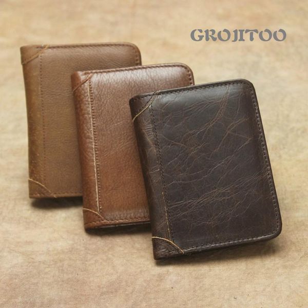 

three fold leather wallet with anti-theft wallets, Red;black