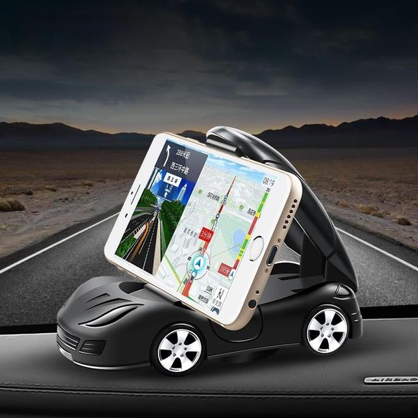 İç Dekorasyonlar 1 PCS Gösterge Tablosu Telefon Stand Araba Spor Modeli Gezinti GPS Plastik