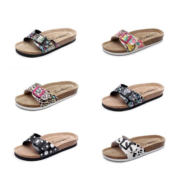 

slippers women summer fashion cork multi-color herringbone travel beach shoes flat sandals ladies, Black