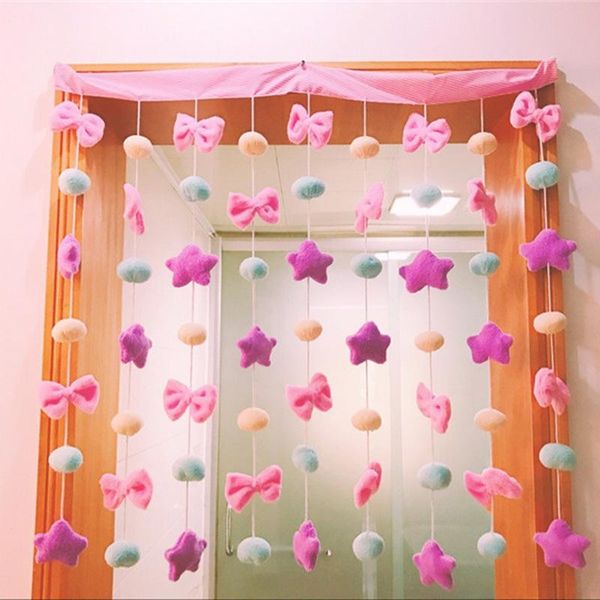 

blinds star bowknot door curtain dormitory po decoration children's room half ornaments home decor party