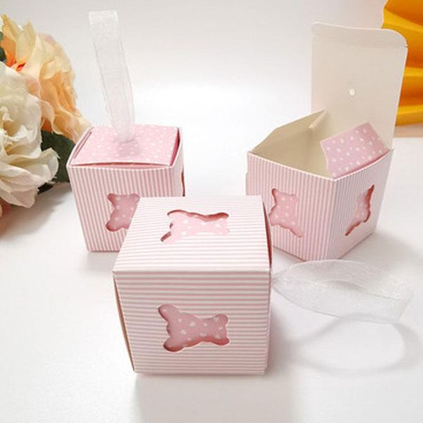 

gift wrap cute hollowed-out baby candy box european personality small blue pink first year