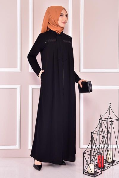 

ethnic clothing zippered ferace black rba2037, Red