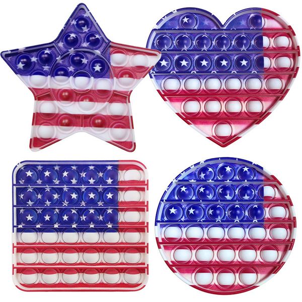 

christmas national flag decompression push pop toy colorful pumpkin sensory toys rainbow bubble anxiety stress relief stuff for kids childre