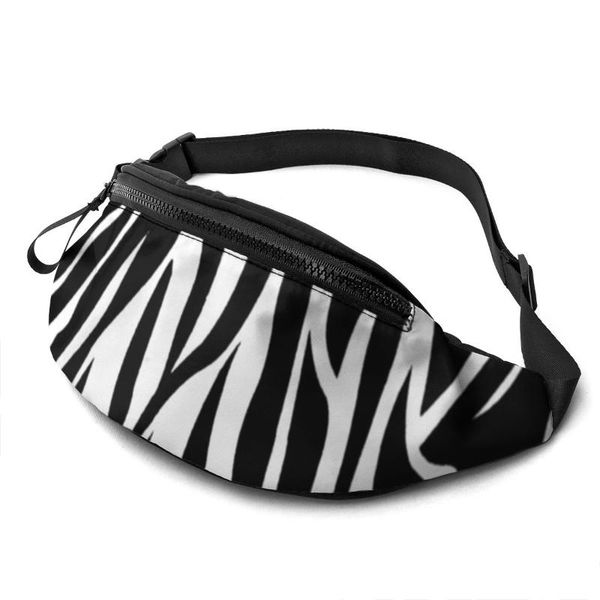 

waist bags zebra bag funny polyester pack jogging fisherman