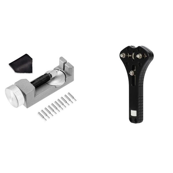 

repair tools & kits watch link remover kit band tool with 10 extra pins three jaw back case cover universal opener battery