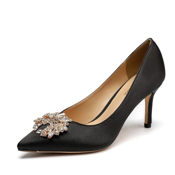 

women's singles shoes fine high heels pumps basic fashion women dress work, Black