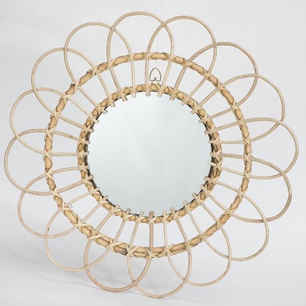 

mirrors rattan dressing mirror innovative art deco round living room wall hanging kitchen bathroom