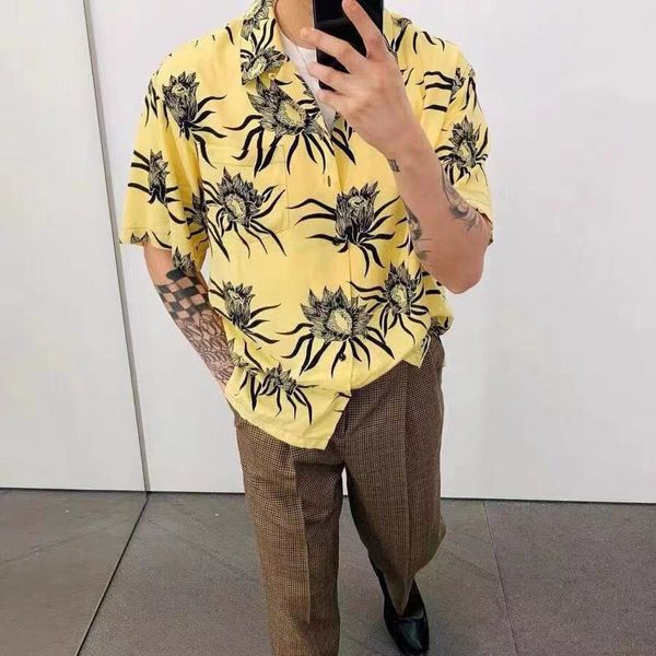 

luxury design high version ce plug + couple's printed shirt women's fashion in summer a1, White