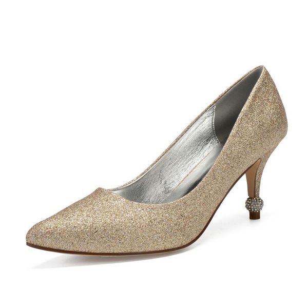 

dress shoes kitten heels sequin women pointed toe slip on heeled prom evening wedding bridal party lady pumps, Black