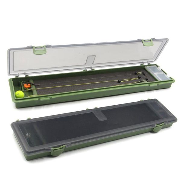 

carp fishing rig box hair wallet tackle stiff board with pins storage for line x642b accessories