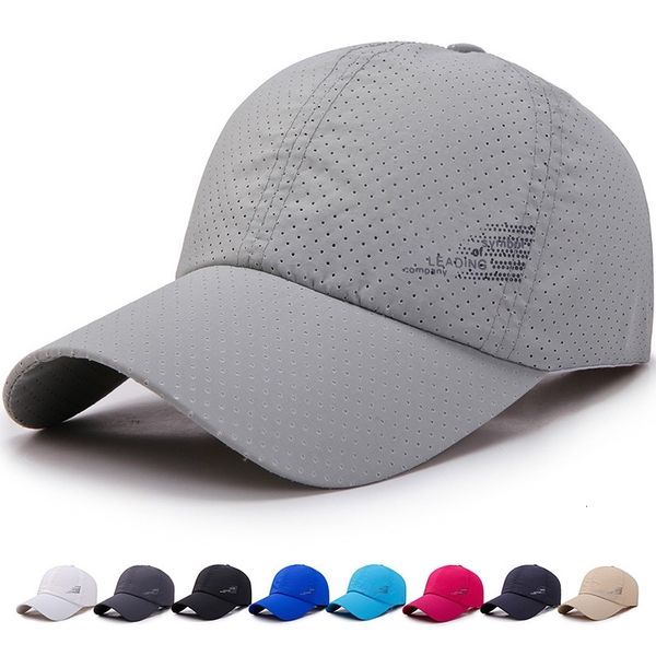 

new men women summer baseball cap quick drying hats breathable sport pure color snapback hat bone baseball hat, Black;white