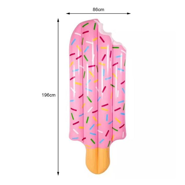 

inflatable floats & tubes floating row ice cream shape adults children swimming pool toy bed for summer party beach water games
