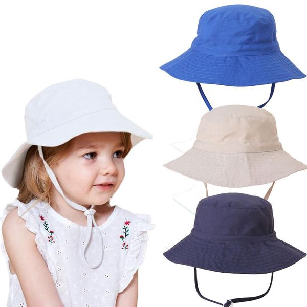 

caps & hats summer baby sun hat boys cap children beach cartoon infant uv protection fisherman #2105, Yellow