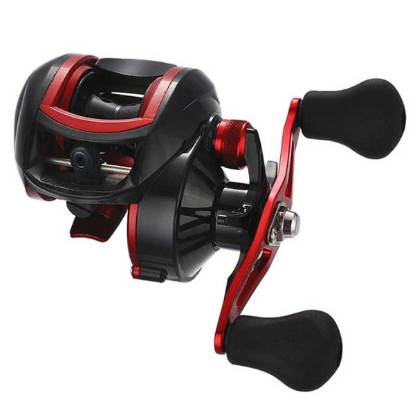 

fishing tools metal rocker dripping wheel reel spool gear abs red black 8kg 18+1 durable baitcasting reels