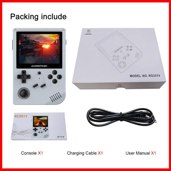 

retro games built-in 16g rk3326 open source 3.5 inch 640*480 handheld game console emulator for ps1 kid gift portable players
