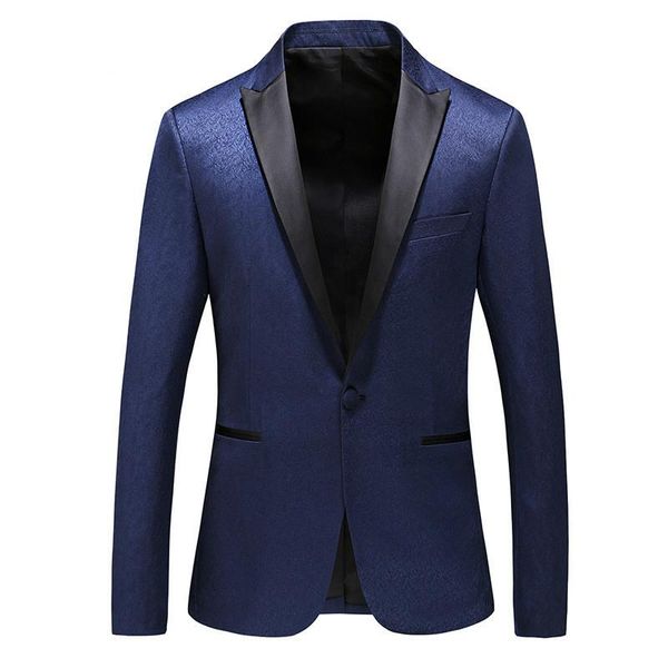 

men's suits & blazers helisopus mens suit jacket spring autumn casual long sleeve single button blazer wedding banquet business s-3xl, White;black