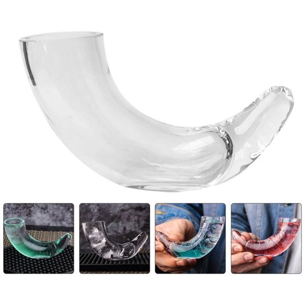 

curtain & drapes 1pc horn shaped glass creative cocktail party supply transparent