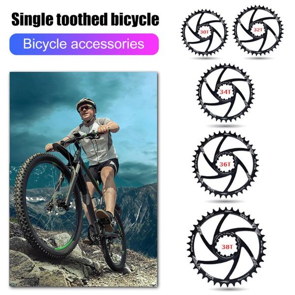 

bike heels & chainwheels vxm mtb mountain disc oval plate aluminum alloy bicycle crankset tooth chainwheel narrow wide chainring