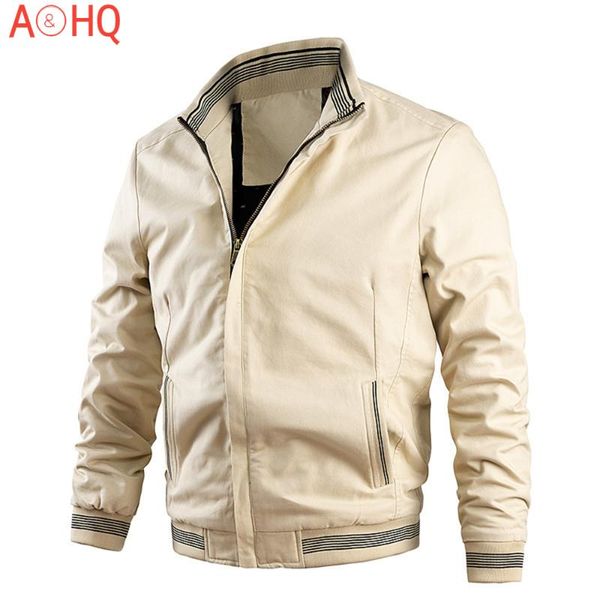 

men's jackets autumn men jacket fashion clothing casual baseball bomber slim fit outwear stand collar lightweight pilot coat, Black;brown