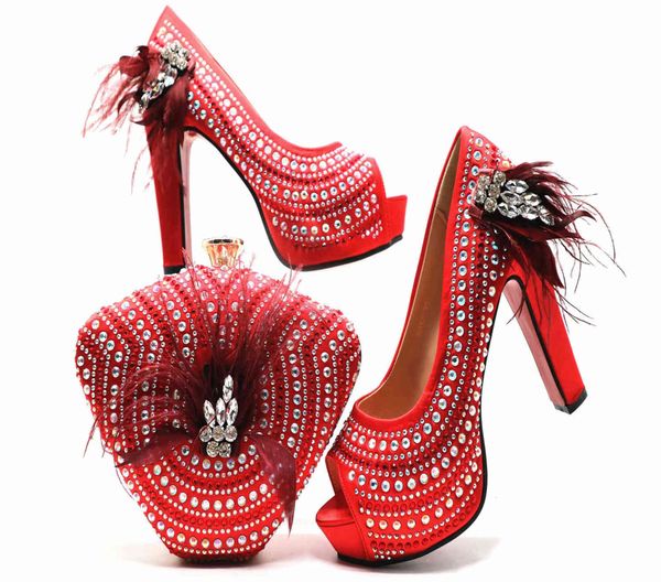 

fashion stiletto heels with feather rhinestone bag summer sweet shoes, Black