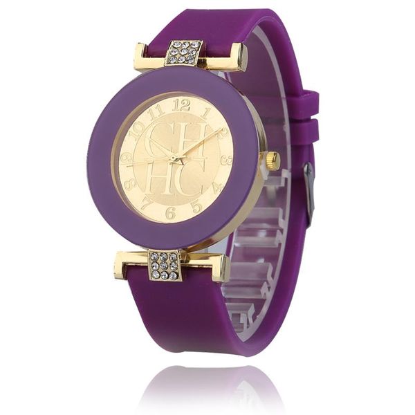 

wristwatches relogio feminino 2021 geneva watches women simple silicone band analog quartz round wrist watch female clock femme, Slivery;brown