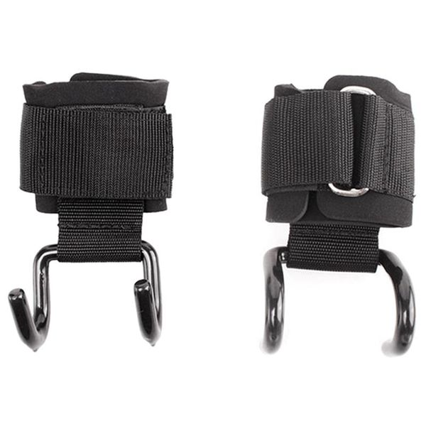 

accessories 1 pair of fitness weight lifting hooks gym weightlifting training grip belt wrist support dumbbell hook